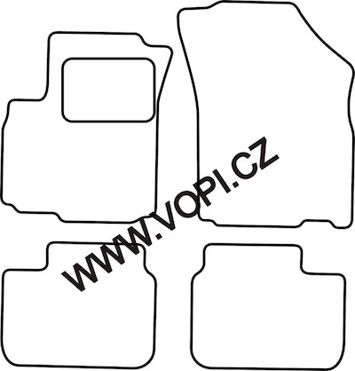 Textil-Autoteppiche Suzuki SX-4 2006 - Autofit (4531)